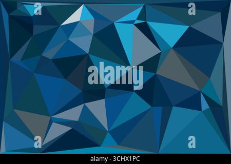 Polygonal mosaic with gradient color abstract geometric background. Low Poly background design. Technology low Poly background. Modern and trendy abst Stock Vector