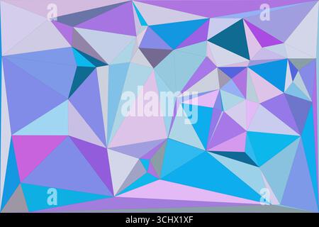 Polygonal mosaic with gradient color abstract geometric background. Low Poly background design. Technology low Poly background. Modern and trendy abst Stock Vector