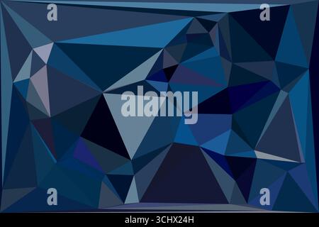 Polygonal mosaic with gradient color abstract geometric background. Low Poly background design. Technology low Poly background. Modern and trendy abst Stock Vector