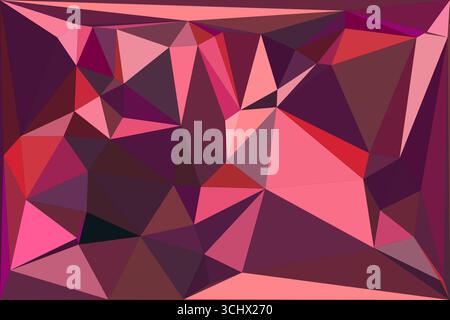 Polygonal mosaic with gradient color abstract geometric background. Low Poly background design. Technology low Poly background. Modern and trendy abst Stock Vector