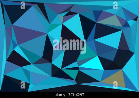 Polygonal mosaic with gradient color abstract geometric background. Low Poly background design. Technology low Poly background. Modern and trendy abst Stock Vector