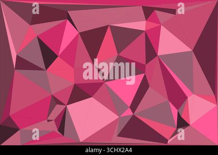 Polygonal mosaic with gradient color abstract geometric background. Low Poly background design. Technology low Poly background. Modern and trendy abst Stock Vector