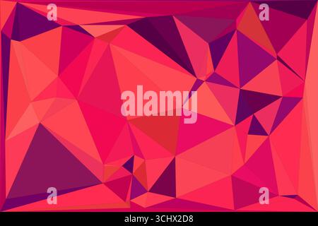 Polygonal mosaic with gradient color abstract geometric background. Low Poly background design. Technology low Poly background. Modern and trendy abst Stock Vector