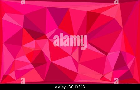 Polygonal mosaic with gradient color abstract geometric background. Low Poly background design. Technology low Poly background. Modern and trendy abst Stock Vector