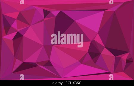 Polygonal mosaic with gradient color abstract geometric background. Low Poly background design. Technology low Poly background. Modern and trendy abst Stock Vector