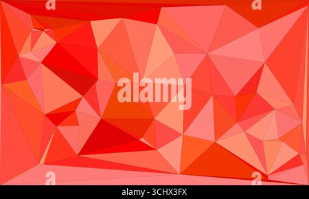 Polygonal mosaic with gradient color abstract geometric background. Low Poly background design. Technology low Poly background. Modern and trendy abst Stock Vector