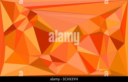 Polygonal mosaic with gradient color abstract geometric background. Low Poly background design. Technology low Poly background. Modern and trendy abst Stock Vector