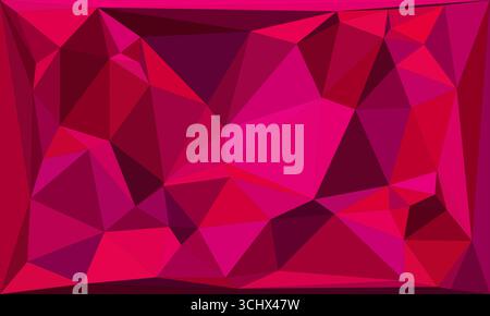 Polygonal mosaic with gradient color abstract geometric background. Low Poly background design. Technology low Poly background. Modern and trendy abst Stock Vector