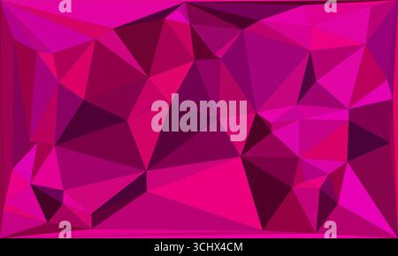 Polygonal mosaic with gradient color abstract geometric background. Low Poly background design. Technology low Poly background. Modern and trendy abst Stock Vector