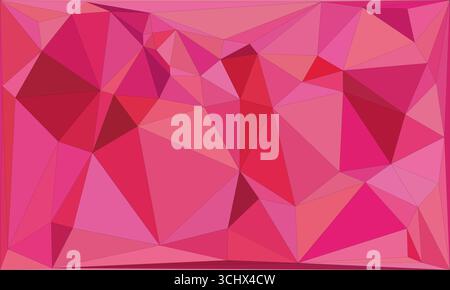 Polygonal mosaic with gradient color abstract geometric background. Low Poly background design. Technology low Poly background. Modern and trendy abst Stock Vector