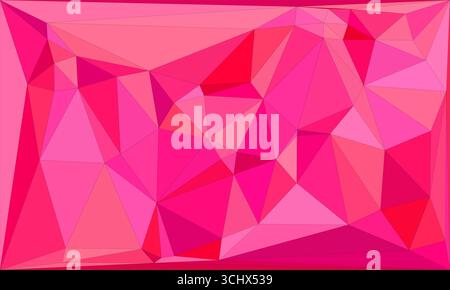Polygonal mosaic with gradient color abstract geometric background. Low Poly background design. Technology low Poly background. Modern and trendy abst Stock Vector