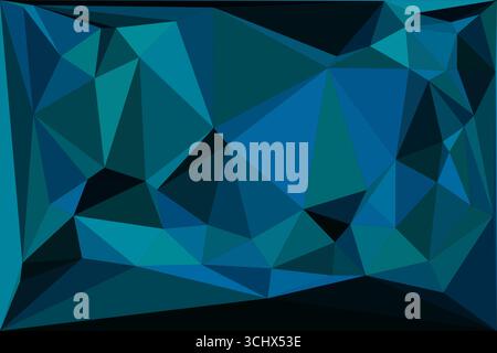 Polygonal mosaic with gradient color abstract geometric background. Low Poly background design. Technology low Poly background. Modern and trendy abst Stock Vector