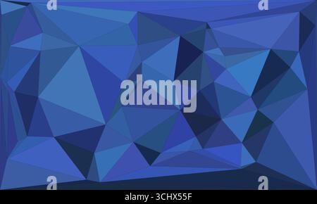 Polygonal mosaic with gradient color abstract geometric background. Low Poly background design. Technology low Poly background. Modern and trendy abst Stock Vector