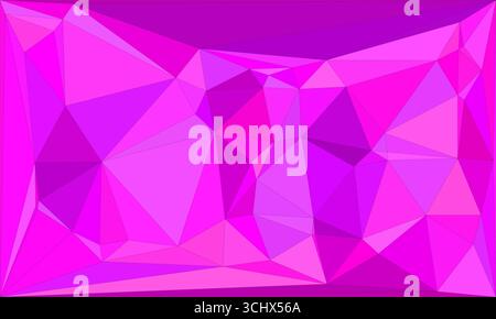 Polygonal mosaic with gradient color abstract geometric background. Low Poly background design. Technology low Poly background. Stock Vector