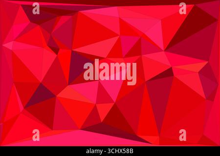Polygonal mosaic with gradient color abstract geometric background. Low Poly background design. Technology low Poly background. Stock Vector