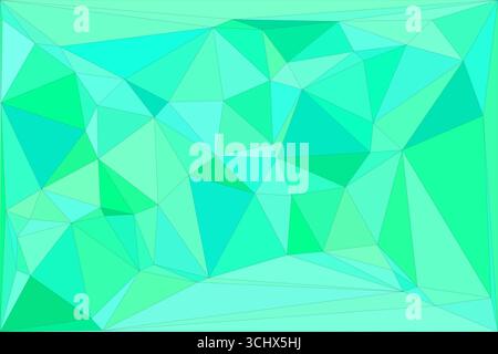 Polygonal mosaic with gradient color abstract geometric background. Low Poly background design. Technology low Poly background. Stock Vector