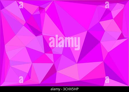 Polygonal mosaic with gradient color abstract geometric background. Low Poly background design. Technology low Poly background. Stock Vector