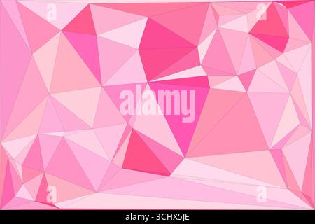 Polygonal mosaic with gradient color abstract geometric background. Low Poly background design. Technology low Poly background. Stock Vector