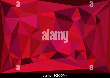 Polygonal mosaic with gradient color abstract geometric background. Low Poly background design. Technology low Poly background. Stock Vector