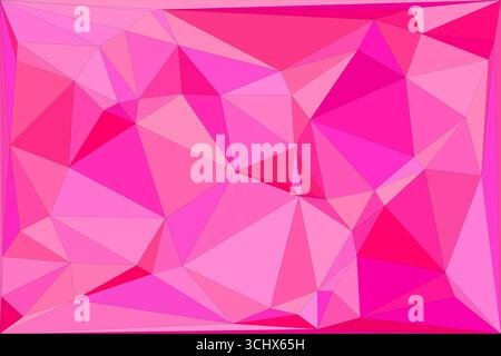 Polygonal mosaic with gradient color abstract geometric background. Low Poly background design. Technology low Poly background. Stock Vector
