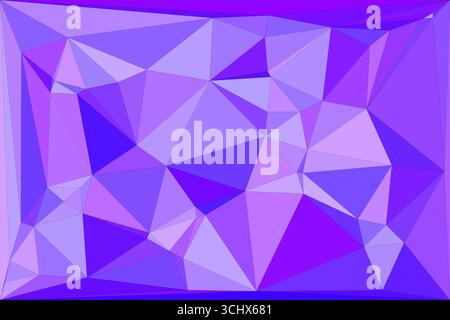 Polygonal mosaic with gradient color abstract geometric background. Low Poly background design. Technology low Poly background. Stock Vector
