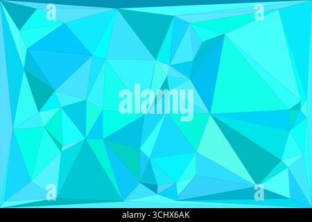 Polygonal mosaic with gradient color abstract geometric background. Low Poly background design. Technology low Poly background. Stock Vector