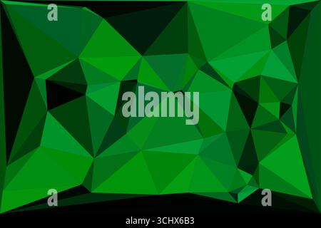 Polygonal mosaic with gradient color abstract geometric background. Low Poly background design. Technology low Poly background. Stock Vector