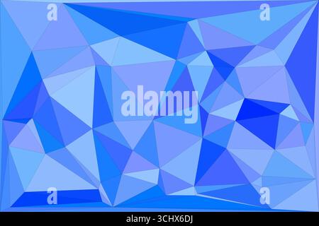 Polygonal mosaic with gradient color abstract geometric background. Low Poly background design. Technology low Poly background. Stock Vector