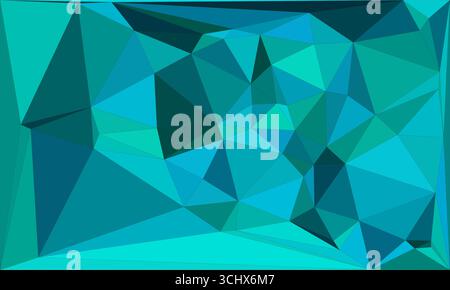 Polygonal mosaic with gradient color abstract geometric background. Low Poly background design. Technology low Poly background. Stock Vector