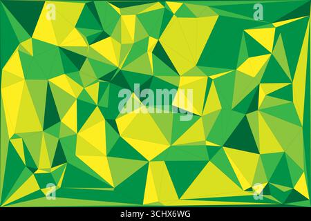 Polygonal mosaic with gradient color abstract geometric background. Low Poly background design. Technology low Poly background. Stock Vector