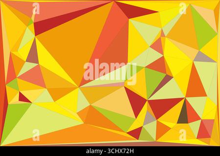 Polygonal mosaic with gradient color abstract geometric background. Low Poly background design. Technology low Poly background. Stock Vector