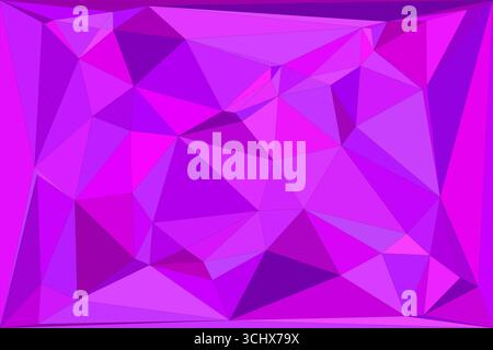 Polygonal mosaic with gradient color abstract geometric background. Low Poly background design. Technology low Poly background. Stock Vector