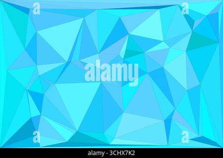 Polygonal mosaic with gradient color abstract geometric background. Low Poly background design. Technology low Poly background. Stock Vector