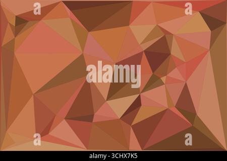 Polygonal mosaic with gradient color abstract geometric background. Low Poly background design. Technology low Poly background. Stock Vector