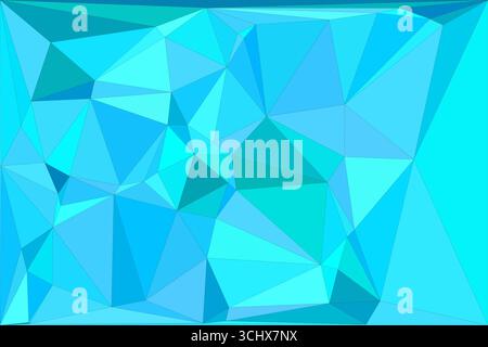 Polygonal mosaic with gradient color abstract geometric background. Low Poly background design. Technology low Poly background. Stock Vector
