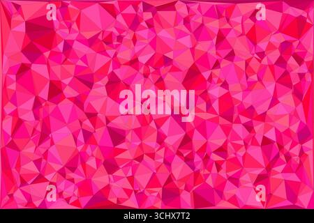Polygonal mosaic with gradient color abstract geometric background. Low Poly background design. Technology low Poly background. Stock Vector