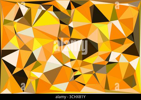 Polygonal mosaic with gradient color abstract geometric background. Low Poly background design. Technology low Poly background. Stock Vector