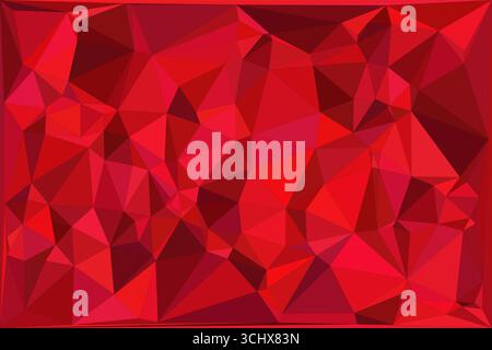Polygonal mosaic with gradient color abstract geometric background. Low Poly background design. Technology low Poly background. Stock Vector