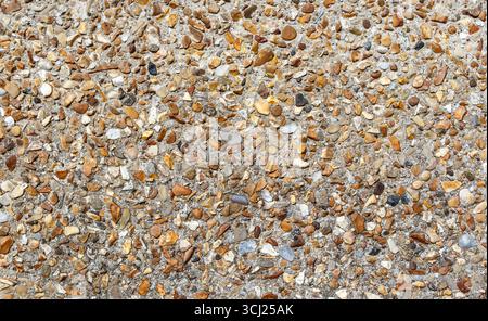 Close-up of a pebble-dash wall, London, UK Stock Photo