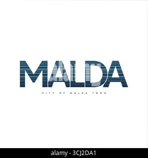 Malda text PNG malda town Art & Illustration Stock Vector