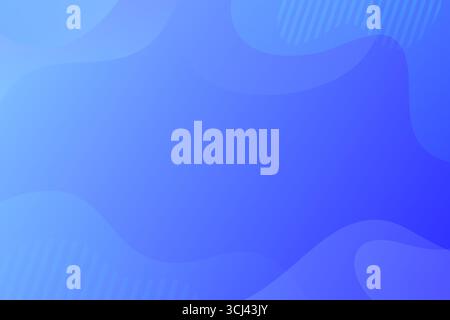 Fluid shape banner design background. Liquid blue gradient template. Stock Vector