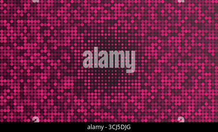Abstract Halftone Pink Circle Dotted Pattern on gradient background, vector illustration Stock Vector
