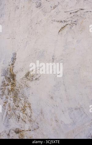 Abstract silver cement wall texture background. Decorative plaster effect on grey wall. Stock Photo