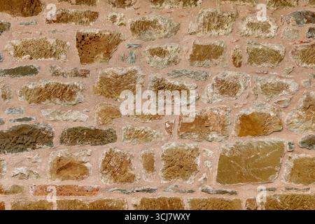 Stone Wall Texture Background for Rustic and Architectural Design Stock Photo