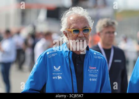 Alpine Formula 2 Alpine Executive Advisor Flavio Briatore before the United States Grand ...