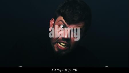 rage man bipolar disorder psychology stress Stock Photo - Alamy