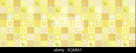 Pineapple abstract geometric pattern in minimalism style. Natural organic shapes of plants and berries, eco farming. Stock Vector