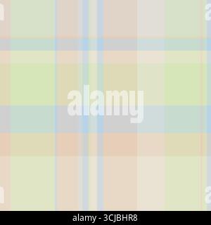Subtle plaid pattern in pastel hues. A soft, calming texture perfect for backgrounds, textiles, or adding a gentle touch to any design project. Versat Stock Vector