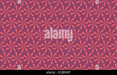 Abstract coral and maroon geometric pattern.  Perfect for textile design, wallpaper, website backgrounds, or any project needing a vibrant, repeating Stock Vector