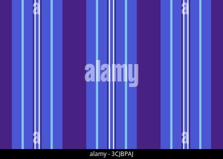 Marriage stripe seamless background, indigo lines fabric textile. Selection vertical pattern texture vector in blue and cyan colors palette. Stock Vector